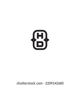 HD line bold concept in high quality professional design that will print well across any print media
