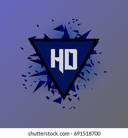 Hd Logo Stock Vector (Royalty Free) 691518700