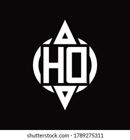 HD-Logo mit kreisrunden, dreiseitigen Oberseiten-Design-Vorlagen