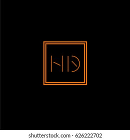 hd logo letter initial, Abstract Polygonal Background Logo, design for Corporate Business Identity,flat icon, Alphabet letter