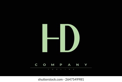 HD Modern Initials Logo Design. Branding logo with stylized initials showcasing bold design and modern aesthetic. Ideal for professional business branding or creative projects focusing on minimalistic