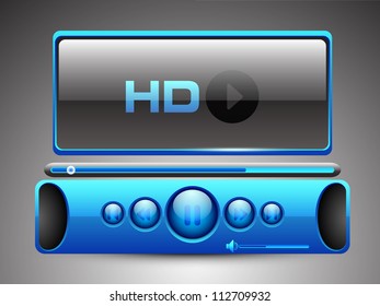 Reproductor HD MP3. EPS 10.
