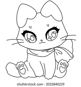 HD printable caticorn and cat unicorn or anime cat coloring pages for children kids and adults. Children coloring pages, caticorn coloring pages, learning for kids. Cat Vector.