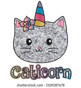 HD printable caticorn and cat unicorn or anime cat coloring pages for children kids and adults. Children coloring pages, caticorn coloring pages, learning for kids. Cat Vector