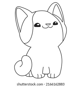 HD printable caticorn and cat unicorn or anime cat coloring pages for children kids and adults. Children coloring pages, caticorn coloring pages, learning for kids. Cat Vector