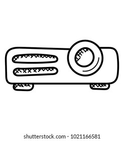 
Hd Projector, electronic technology sketch
