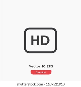 Hd quality icon vector