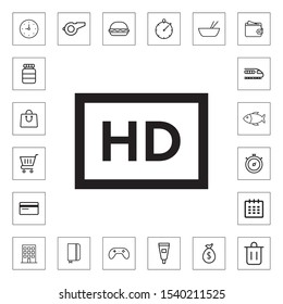 HD resolution icon for web and mobile