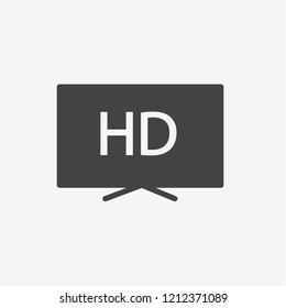 Hd screen vector icon. Best modern flat pictogram illustration sign for web and mobile apps design