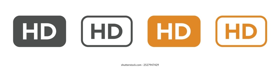 HD sign vector icon collection