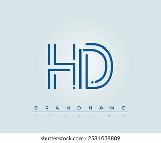 HD Technology Letter Logo Template. This tech letter logo is a graphic mark that uses letters to represent a technology company.