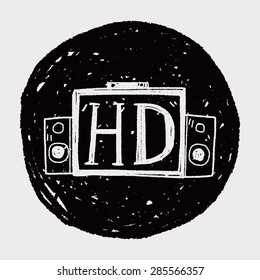 HD TV doodle