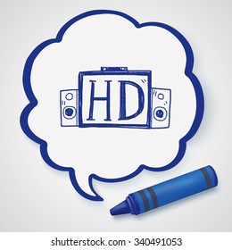 HD TV doodle