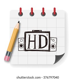 HD TV doodle