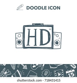 HD TV doodle