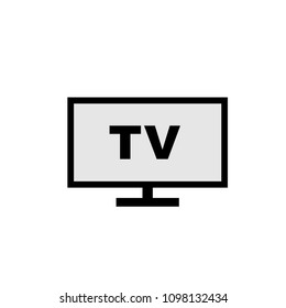 Hd tv vector icon isolated