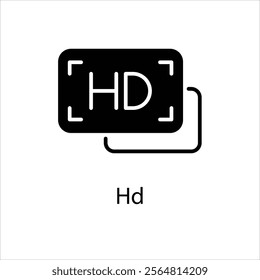 Hd Vector icon stock illustration