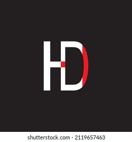 HD vector logo with white and red color