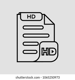 HD Video file icon