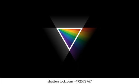 HD Widescreen 16:9 Wallpaper With Prism Like Triangle