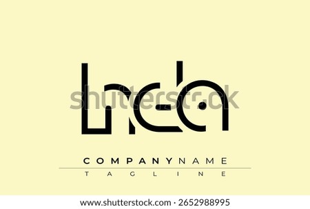 HDA abstract letter design. Modern Business Logo Design With Abstract Typography and Contemporary Style