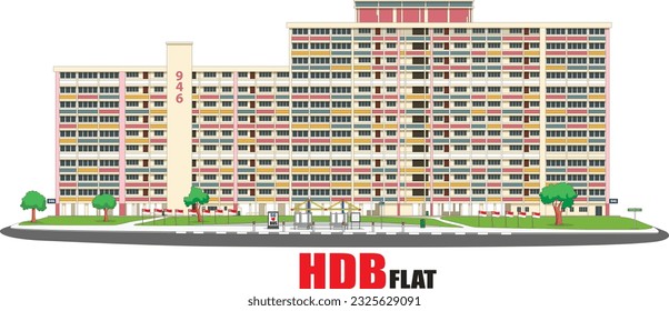 HDB flat is an affordable form of public housing in Singapore. They are well-designed with basic amenities and come in various sizes, located in different residential estates across the island.