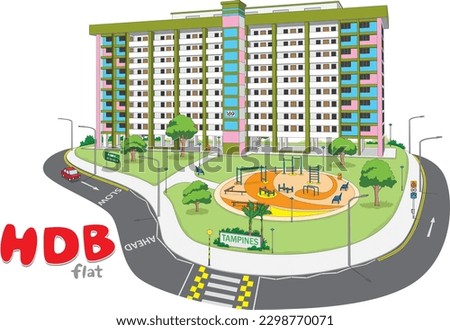 HDB flat is an affordable form of public housing in Singapore. They are well-designed with basic amenities and come in various sizes, located in different residential estates across the island.