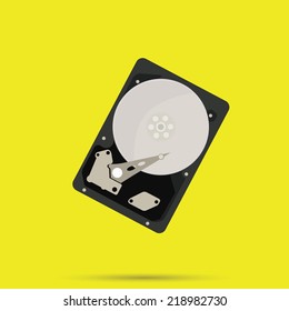 HDD Hard disk drive vector