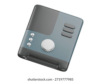  3D-Illustration Rendering mit HDD-Symbol