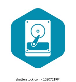 HDD icon in simple style isolated on white background