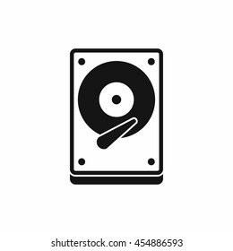 HDD icon in simple style isolated vector illustration