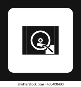 HDD icon in simple style on a white background vector illustration