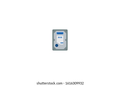 Hdd icon in trendy flat style isolated on white background vector illustration