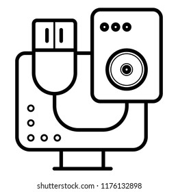 HDD icon vector