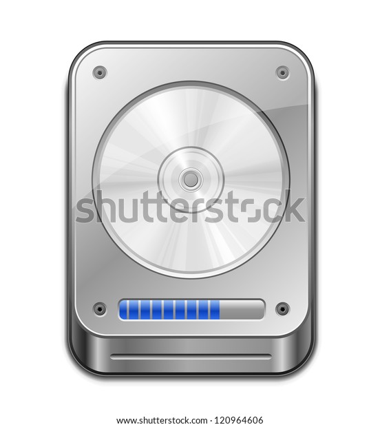 Hddアイコン ハードディスクドライブのベクター画像イラスト のベクター画像素材 ロイヤリティフリー 120964606
