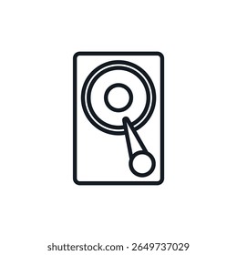 hdd icons isolated on White Background. Flat style design,symbol collection