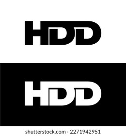 HDD initial letter monogram logo