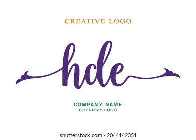 HDE lettering logo is simple, easy to understand and authoritative