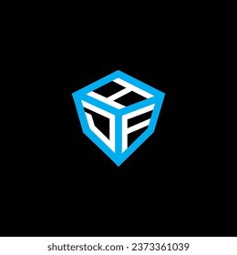 Diseño vectorial del logotipo de la letra HDF, logotipo simple y moderno de HDF. Diseño de alfabetos lujosos HDF  