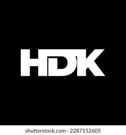 HDK initial letter monogram logo