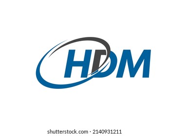 HDM-Brief kreatives, modernes, elegantes Logo-Design