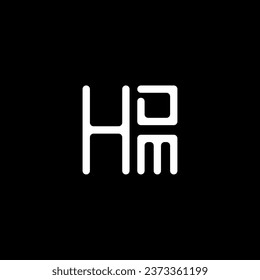 Diseño vectorial del logotipo de la letra HDM, logotipo simple y moderno de HDM. Diseño de alfabetos lujosos HDM  