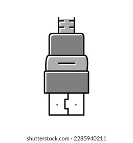 hdmi cable color icon vector. hdmi cable sign. isolated symbol illustration