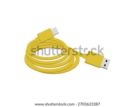 HDMI Cable Flat Connector Illustration