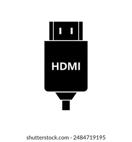HDMI cable icon illustrated in vector