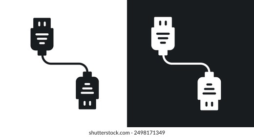 HDMI cable icon in solid style