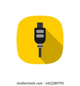 
HDMI cable icon. vector illustration