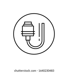 Hdmi, connector icon. Simple line, outline vector elements of connectors and cables icons for ui and ux, website or mobile application