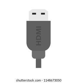HDMI connector on a white background. Vector illustration. EPS 10.