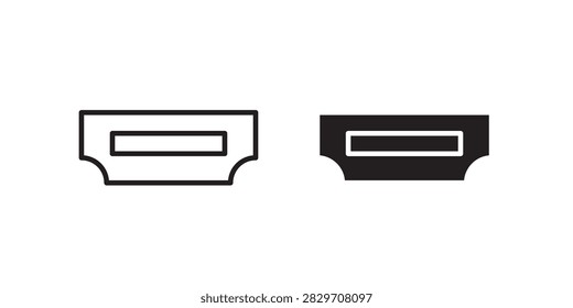 HDMI icon flat white logo..
